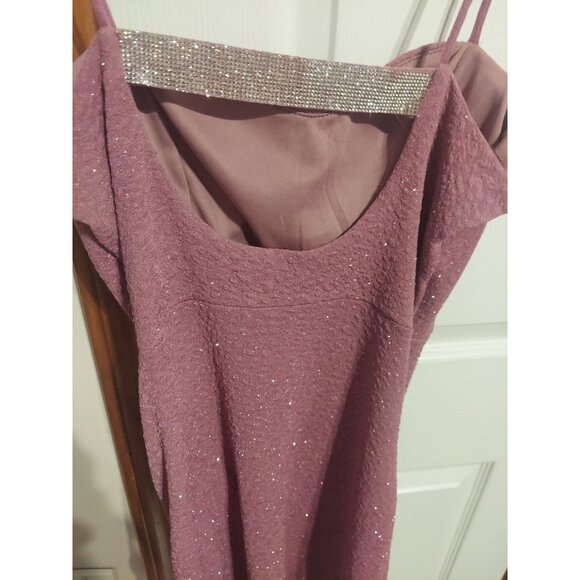 Windsor Sparkly Purple Short Dress Size Large Spaghetti Straps Homecoming Dress - Picture 8 of 10